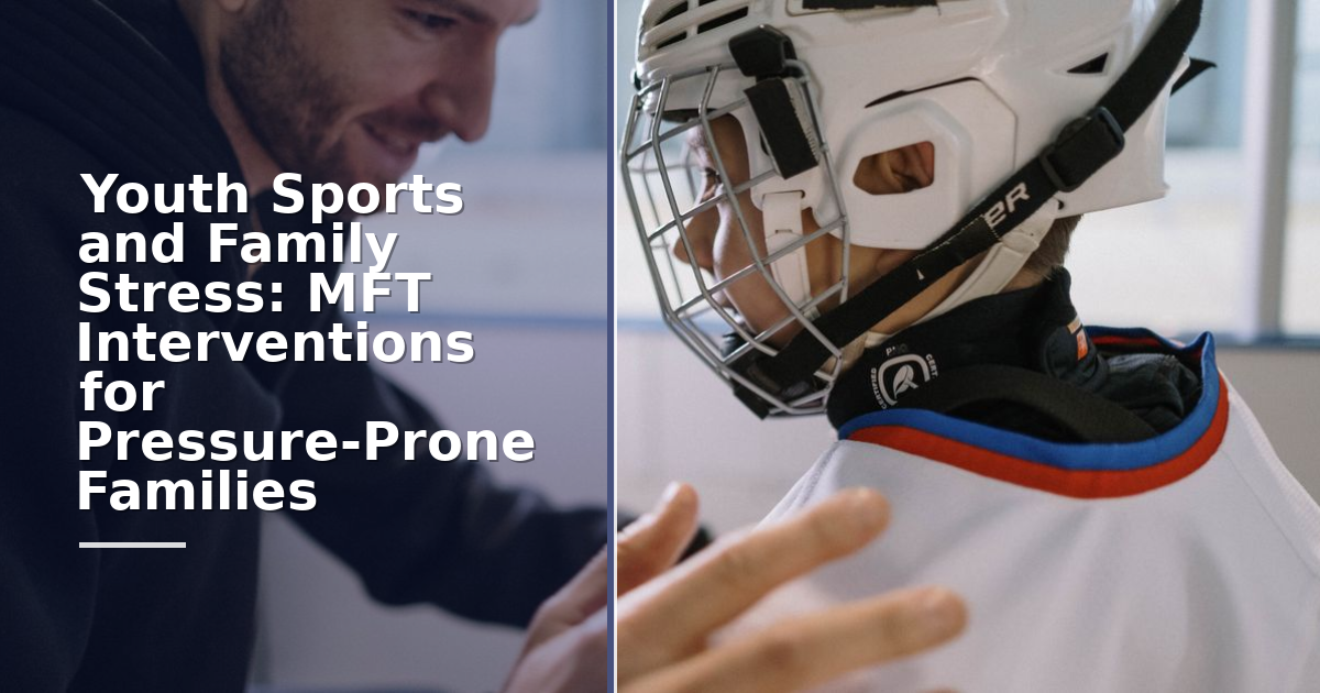 Youth Sports and Family Stress: MFT Interventions for Pressure-Prone Families