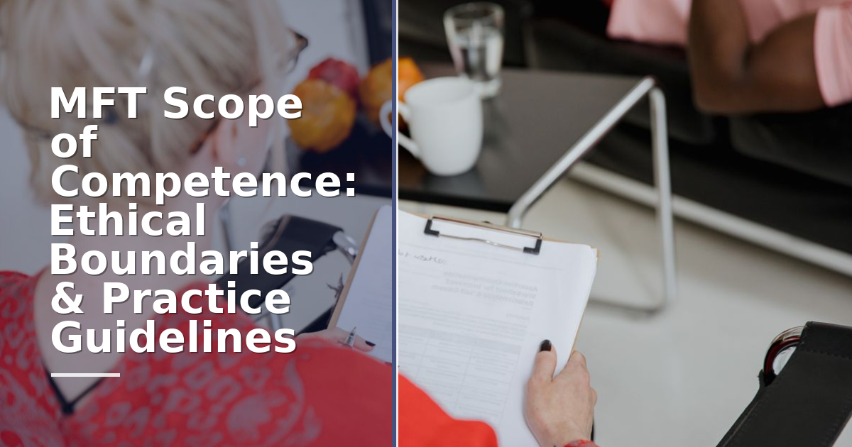 MFT Scope of Competence: Ethical Boundaries & Practice Guidelines