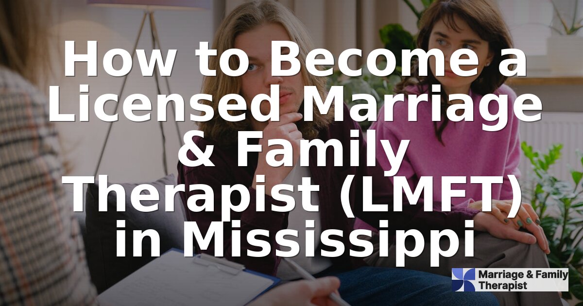 How to Become an LMFT in Mississippi (2026 Guide)