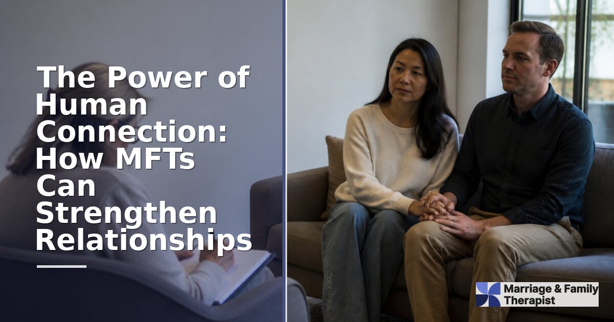 Human Connection in Therapy: How MFTs Build Stronger Bonds