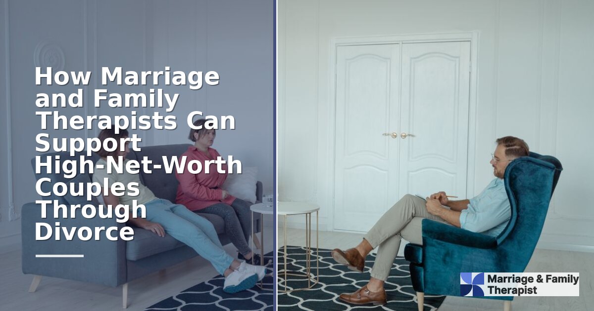 How Marriage & Family Therapists Help High-Net-Worth Divorce