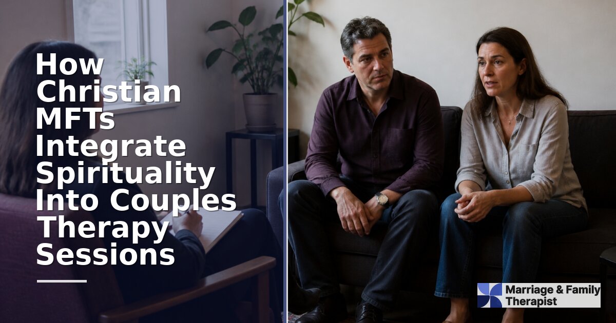 How Christian MFTs Integrate Spirituality in Couples Therapy