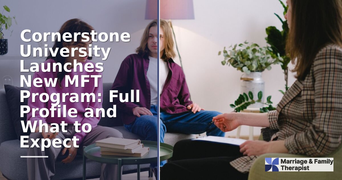 Cornerstone University MFT Program: Curriculum, Cost & More