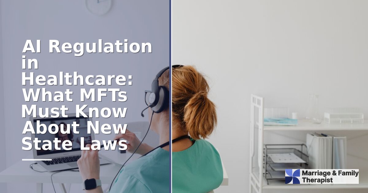 AI Healthcare Laws for MFTs: 2026 State Rules