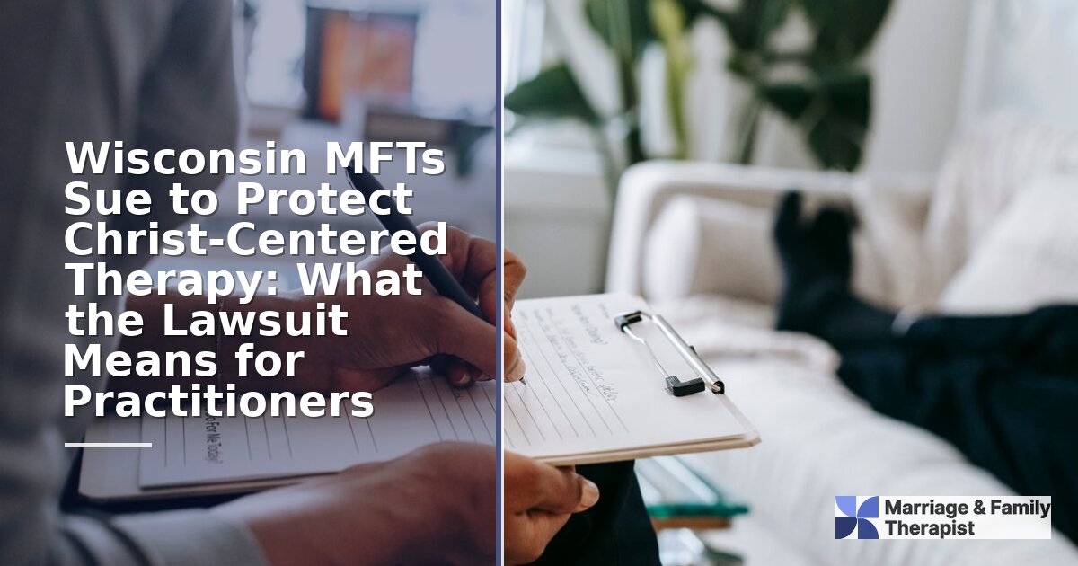 Wisconsin MFT Lawsuit on Christ-Centered Therapy: 2026 Guide