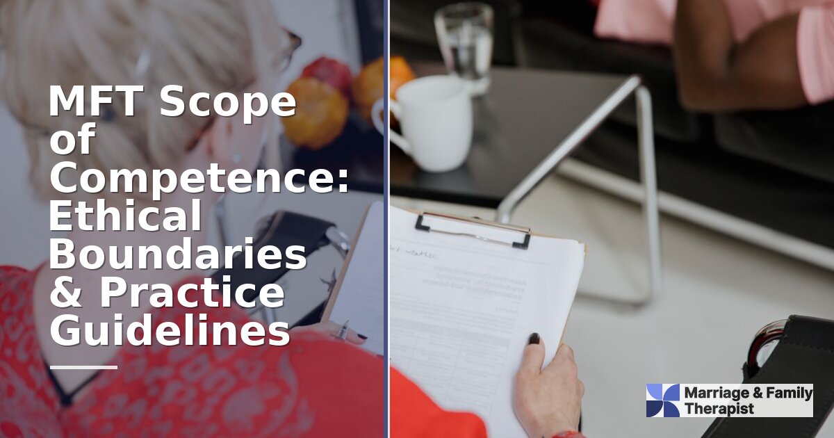 MFT Scope of Competence: Ethical Boundaries & Rules