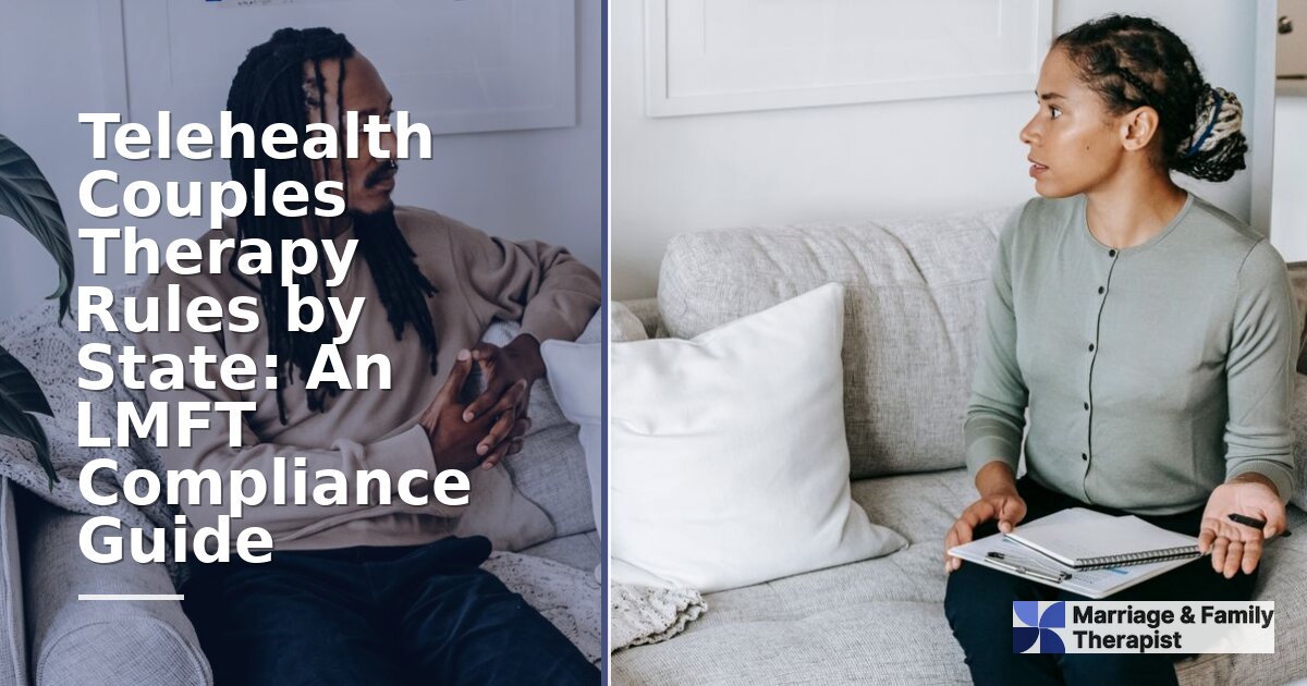 Telehealth Couples Therapy Rules by State for LMFTs