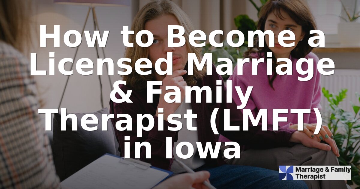 How to Become an LMFT in Iowa: Requirements & Steps (2026)