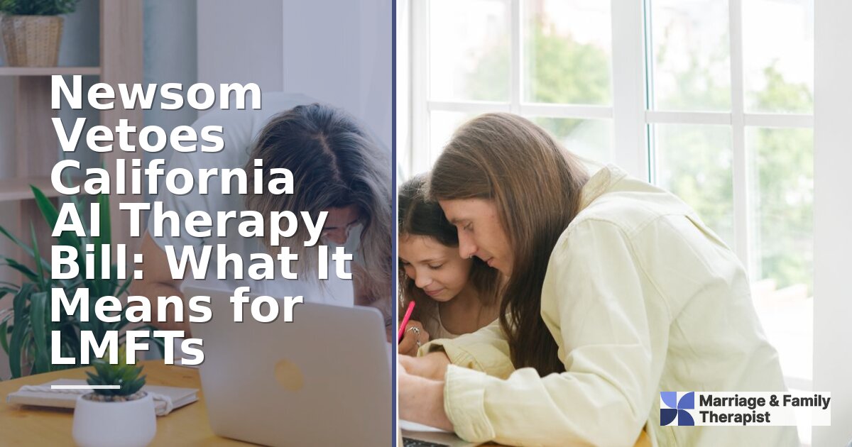 SB 903 Veto: What It Means for California LMFTs